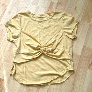 Free People We The Free Yellow Knot Front Top